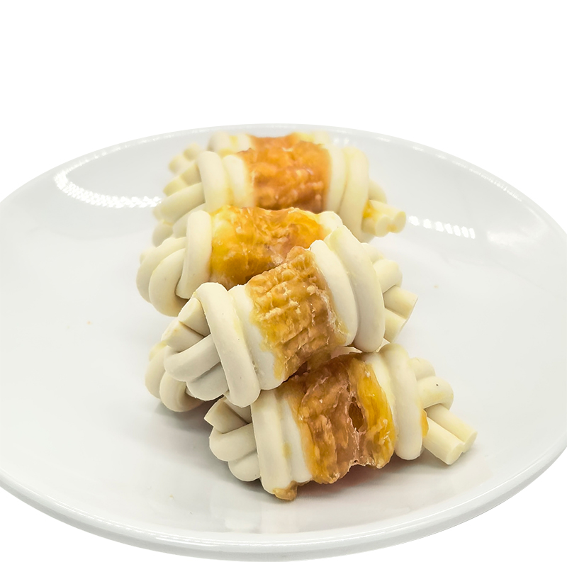 Лакомства для зубов собак, палочки для лакомств со вкусом курицы, натуральные и органические полезные закуски для домашних животных.